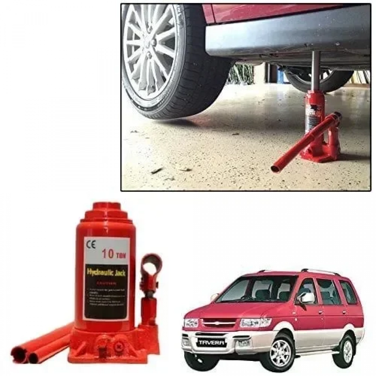 Υδραυλικός Γρύλος Ανύψωσης 10 Τόνων - Hydraulic Jack Ανυψωτής Αυτοκινήτου