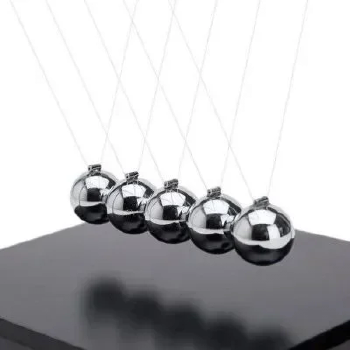 Το Εκκρεμές του Νεύτωνα Newton Cradle 5 Balls and Z-Shape NO 14171 Ξύλινη Βάση