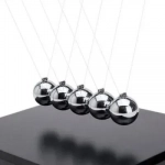 Το Εκκρεμές του Νεύτωνα Newton Cradle 5 Balls and Z-Shape NO 14171 Ξύλινη Βάση