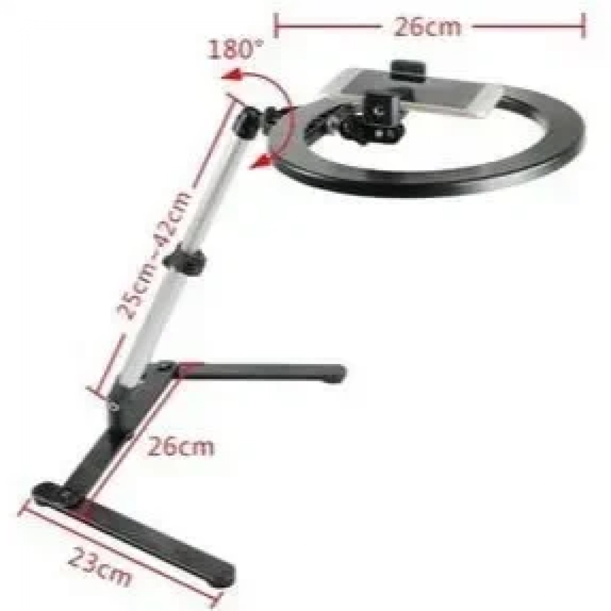 Cell phone stander with LED ring light - QX206B