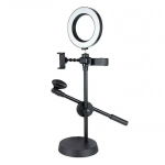 Ring Light LED με βάσεις κινητού + μικροφώνου - Live voice professional -ΔΑΧΤΥΛΙΔΙ 9CM