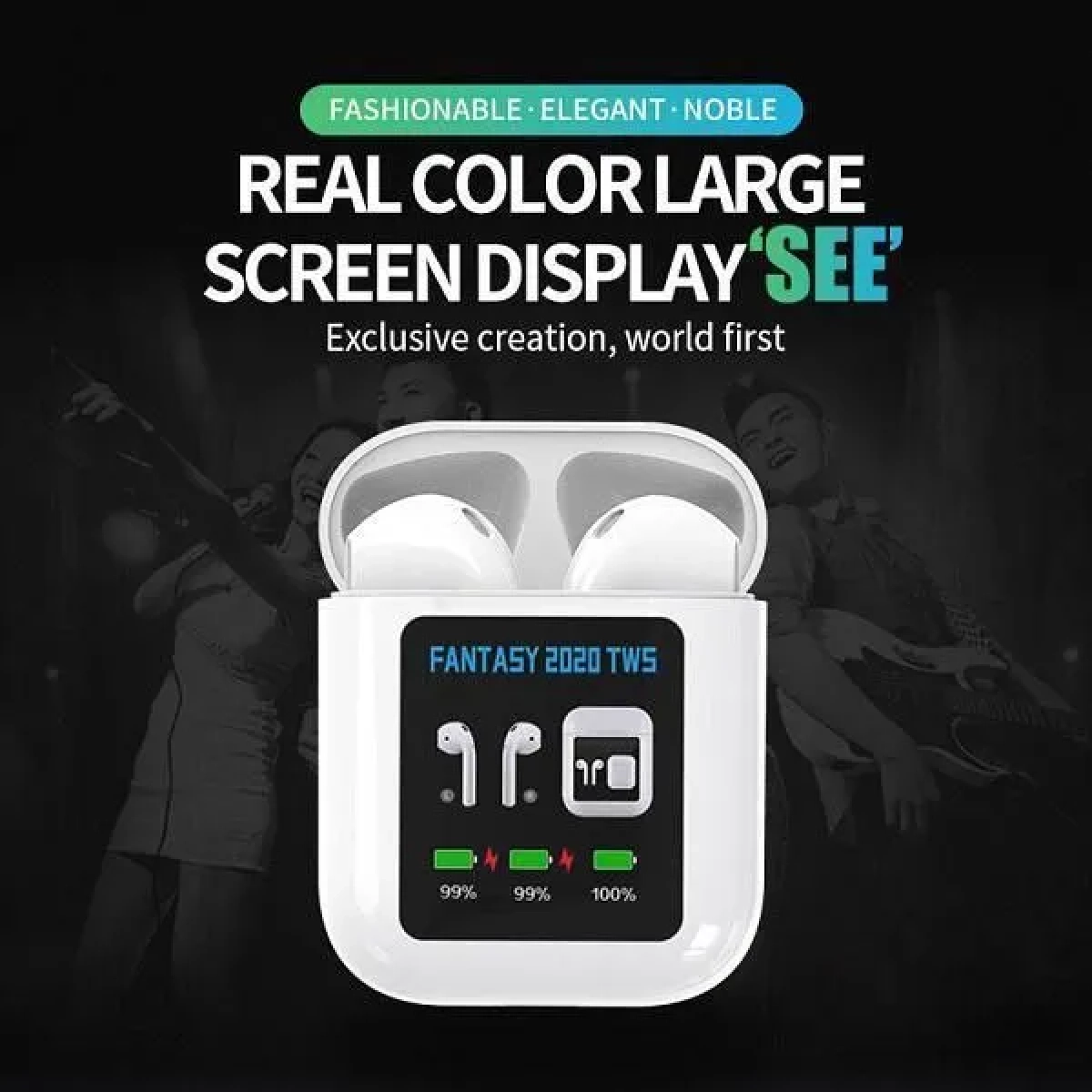 Fantasy 2020 Earbud Bluetooth Handsfree Λευκό