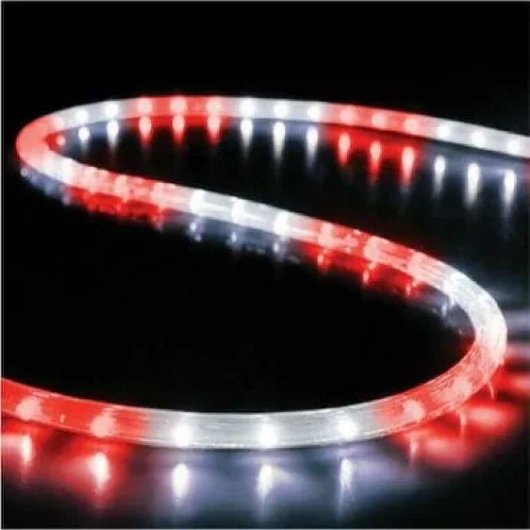 Φωτοσωλήνας LED 10m 7.2W candy άσπρο-κόκκινο 27-00113-1