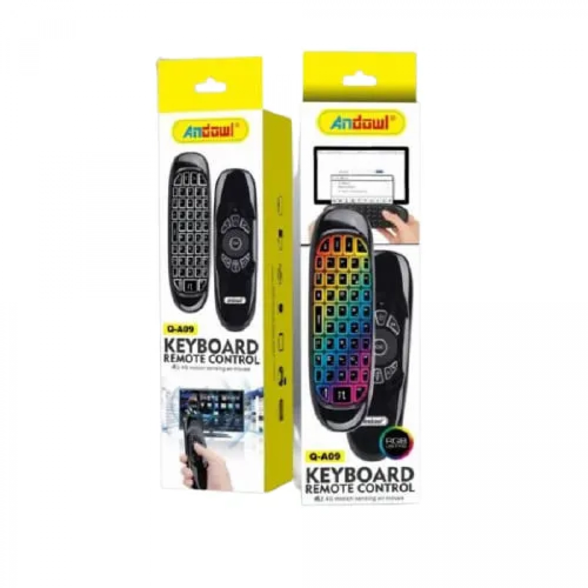Τηλεχειριστήριο με πληκτρολόγιο και air mouse για Smart TV Andowl Q-A09 - Image 2