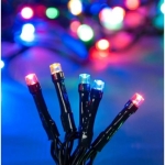 100 Λαμπάκια LED Πολύχρωμα με Προγράμματα σε Σειρά 10m 8mm SD-194