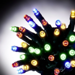 100 Λαμπάκια LED Πολύχρωμα με Προγράμματα σε Σειρά 10m 8mm SD-194