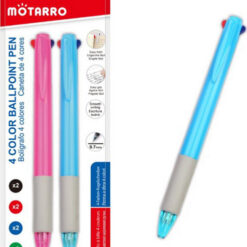 Στυλό Ballpoint 0.7mm με Πολύχρωμο Μελάνι 2τμχ Motarro gforgadget