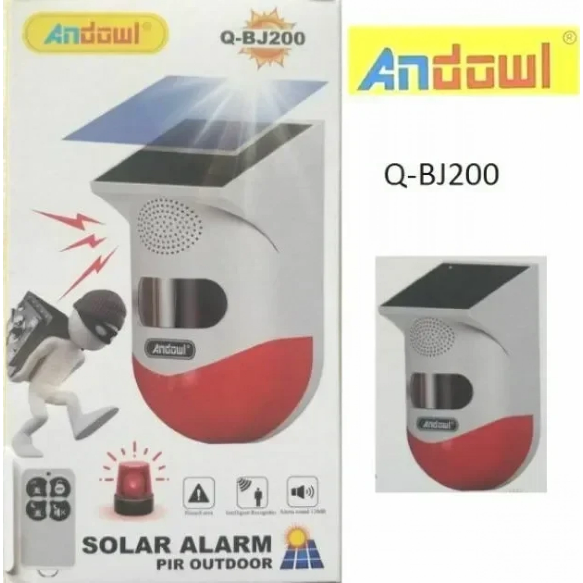 Ηλιακός συναγερμός PIR εξωτερικού χώρου Q-BJ200 ANDOWL - Image 5