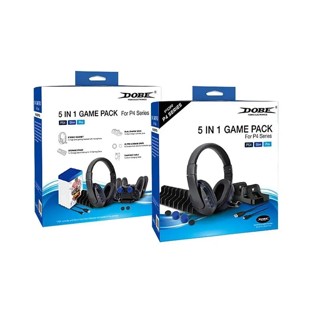 Dobe 5 in 1 Game Pack Kit για PS4 σε Μαύρο χρώμα