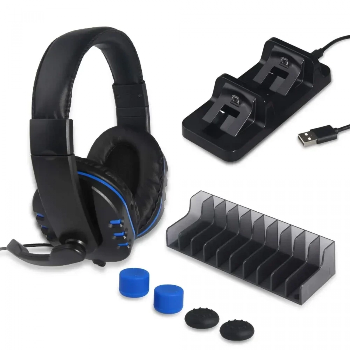 Dobe 5 in 1 Game Pack Kit για PS4 σε Μαύρο χρώμα