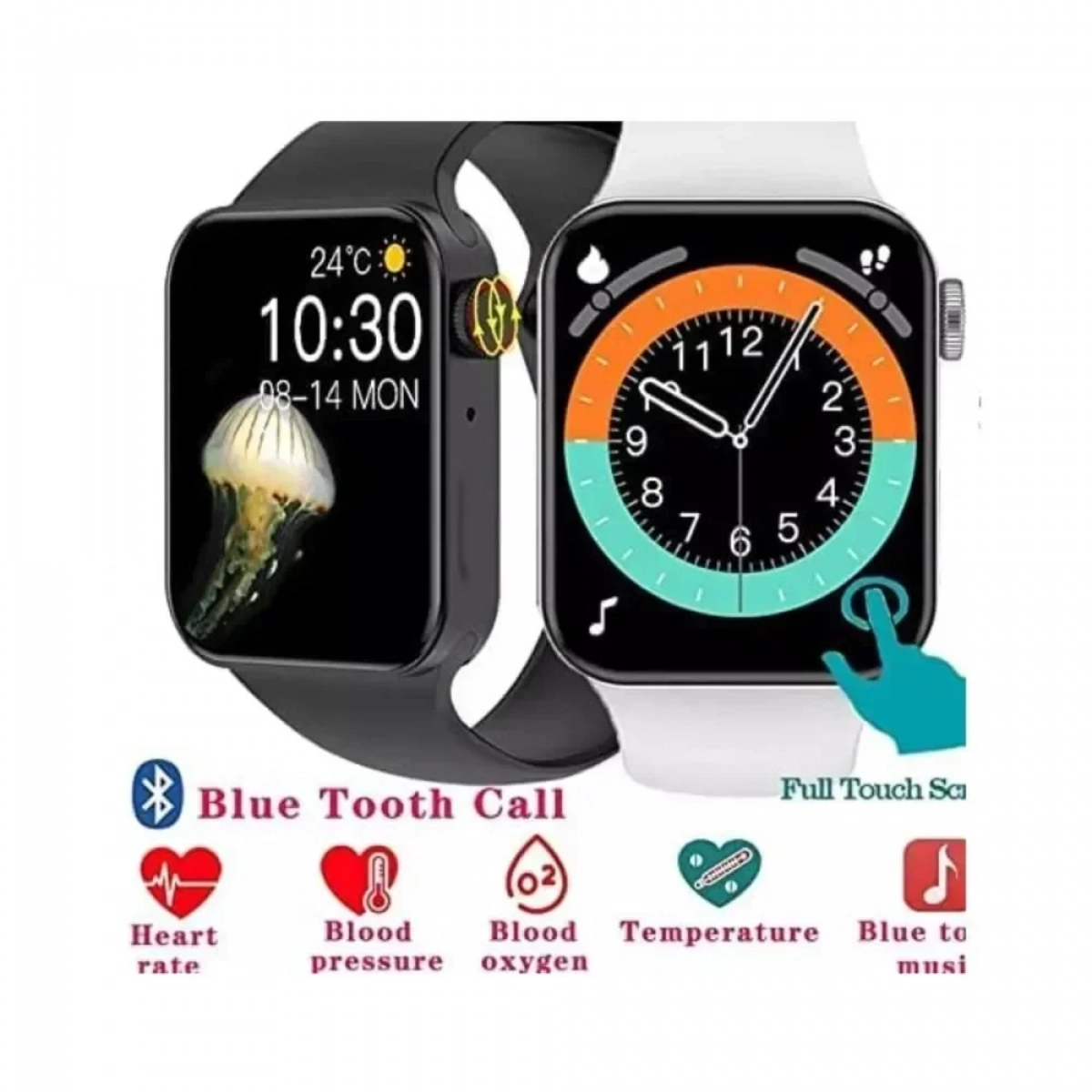 Smartwatch T100 Plus – Μαύρο