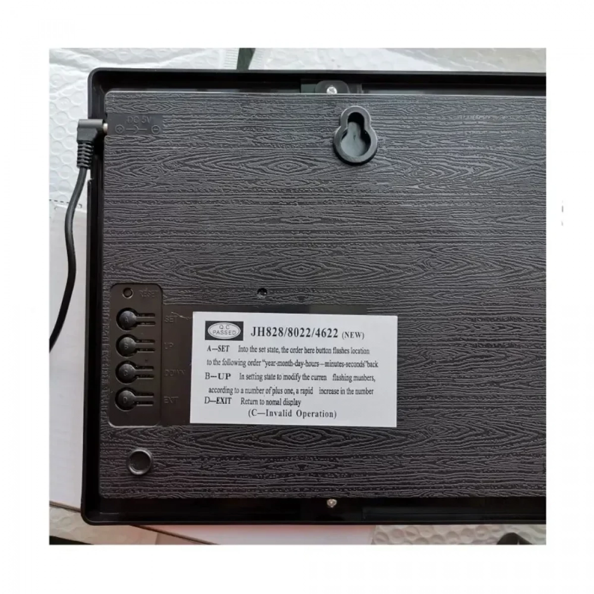 Aria Trade Ρολόι Τοίχου JH-4622 Πλαστικό 45x21cm