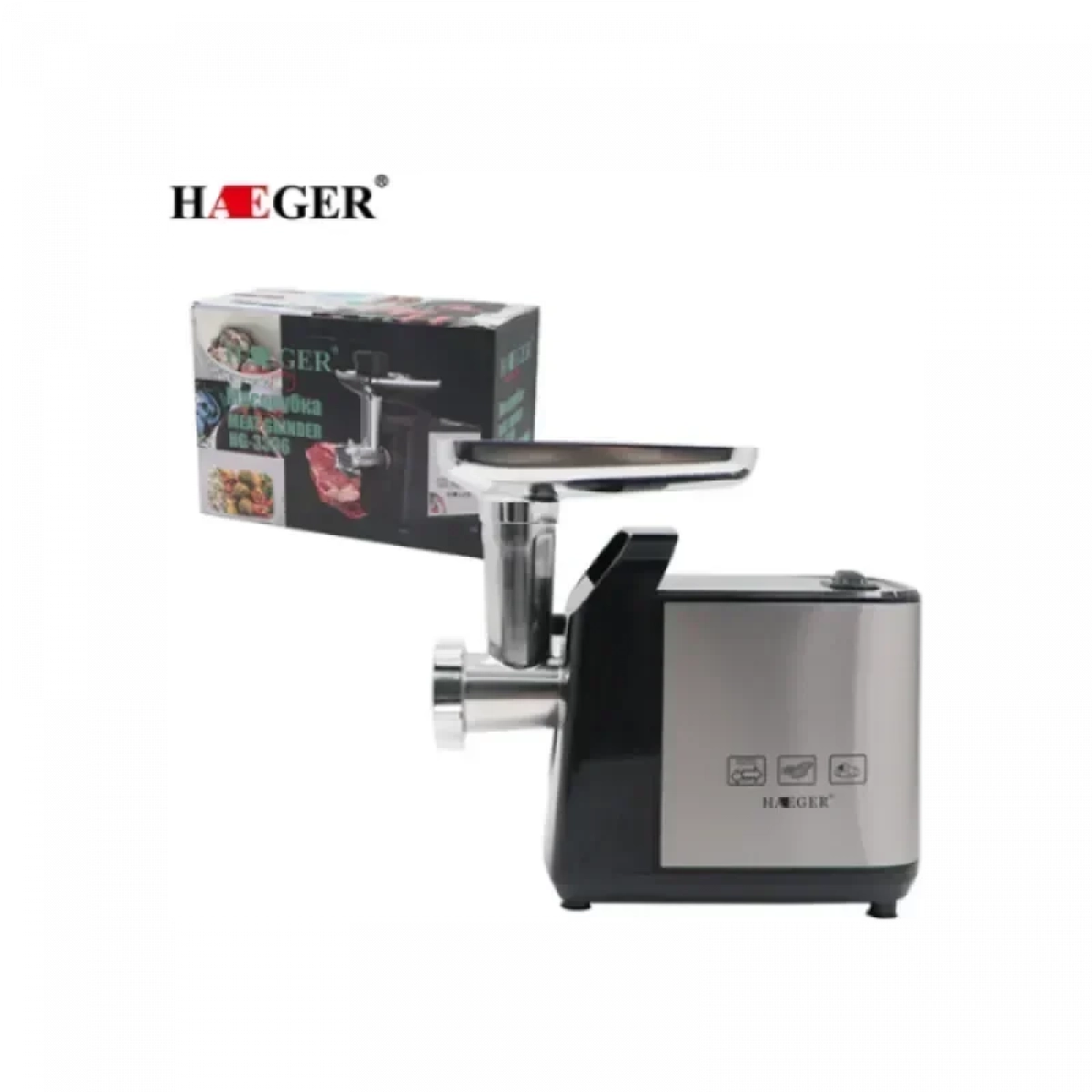 Haeger HG-3396 Μηχανή Άλεσης Κιμά 1200W Ασημί