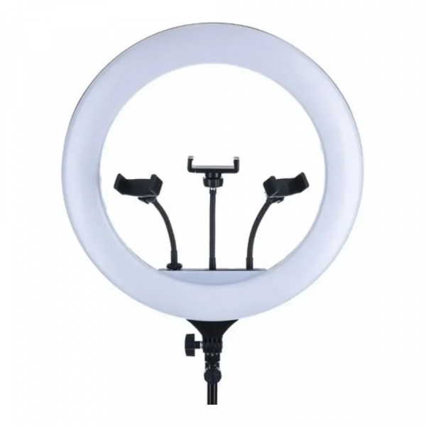 Ring Light Led 46cm Με Μεγάλο Τρίποδο Τηλεκοντρόλ + Τρεις Βάσεις Κινητού – YQ-460B