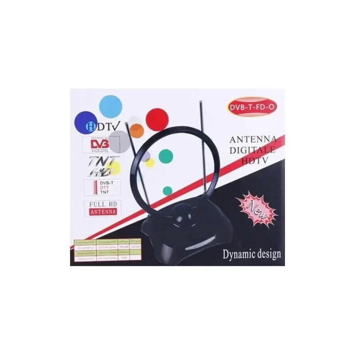 Φορητή Ψηφιακή Κεραία HDTV DVB-T-FD-O