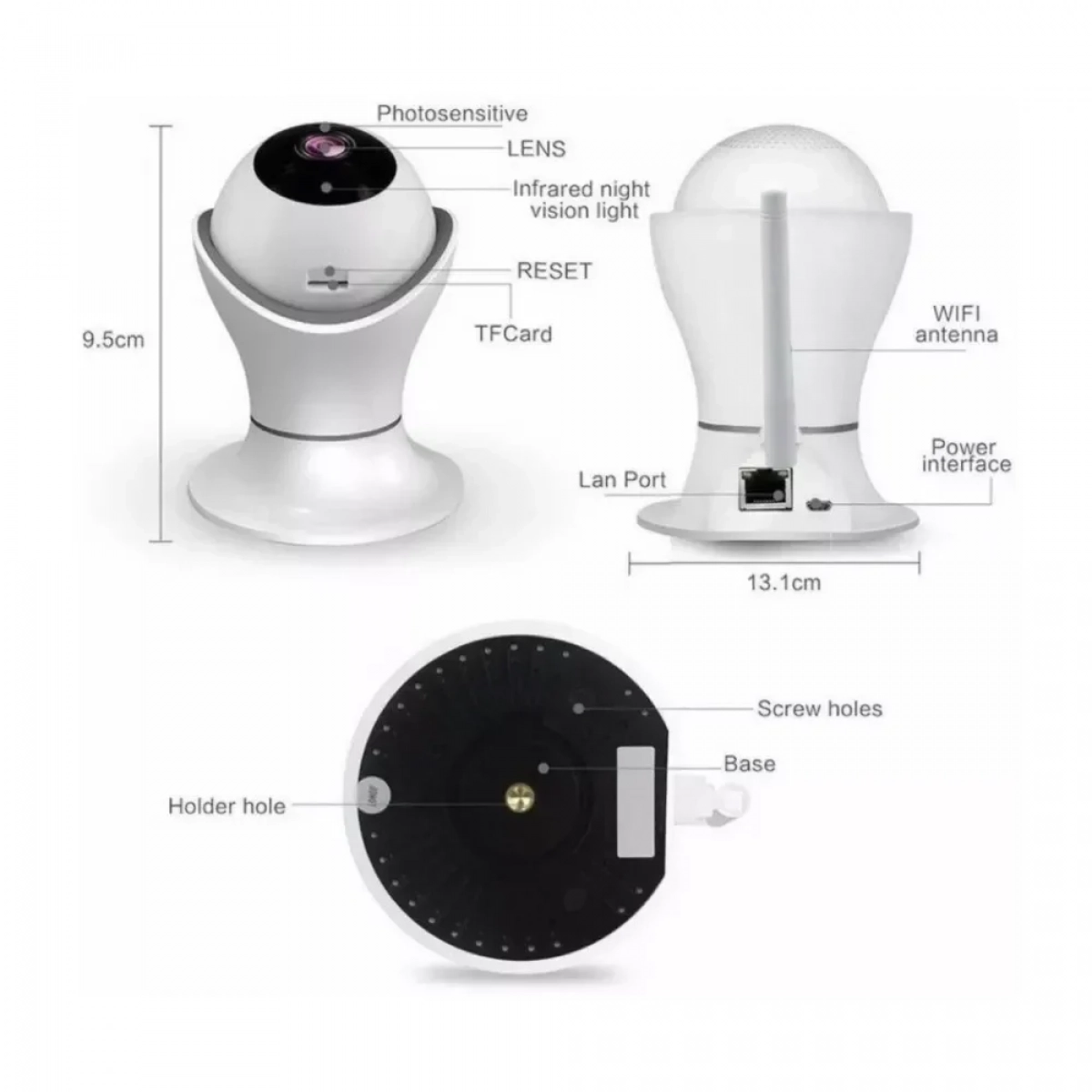 Ασύρματη IP Wi-Fi Κάμερα HD IP C360 - Image 2