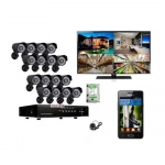 ΚΑΤΑΓΡΑΦΙΚΟ ΔΙΚΤΥΟ ΜΕ 16 ΚΑΜΕΡΕΣ 1080p AHD CAMERA 16CH SYSTEM KIT CCTV 16 CHANNEL