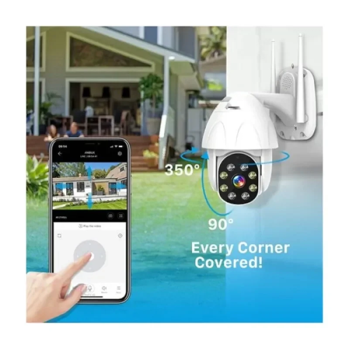 Κάμερα ασφαλείας JORTAN WIFI IPC360 OUTDOOR CAMERA WATERPROOF