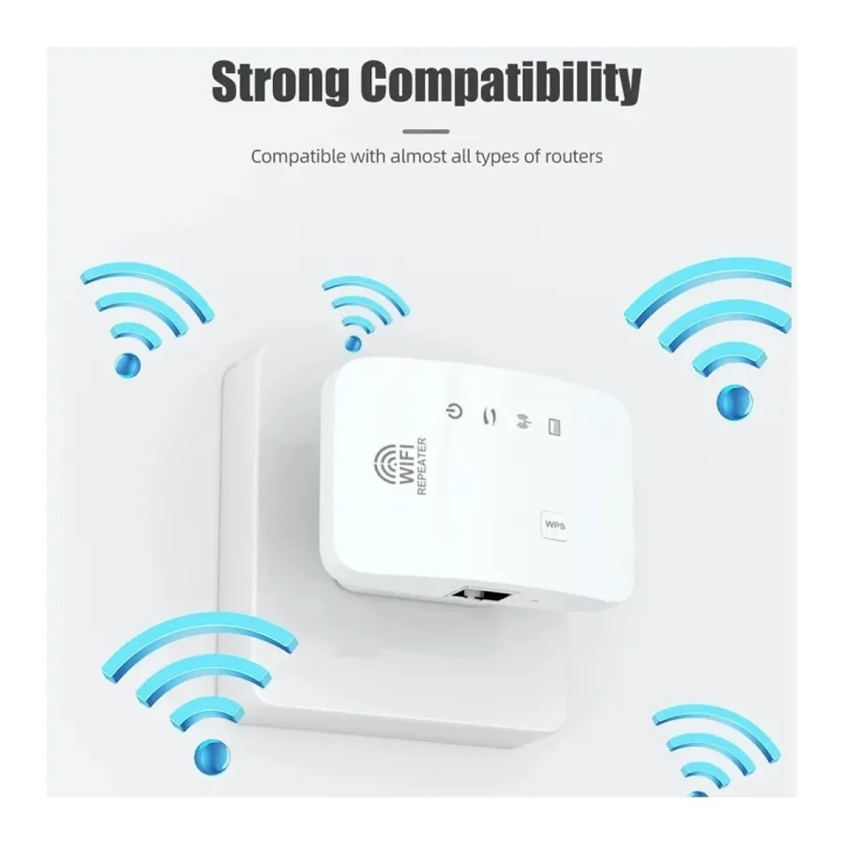 Ασύρματος Αναμεταδότης Ενισχυτής Σήματος Wifi Repeater ANDOWL Q-9D