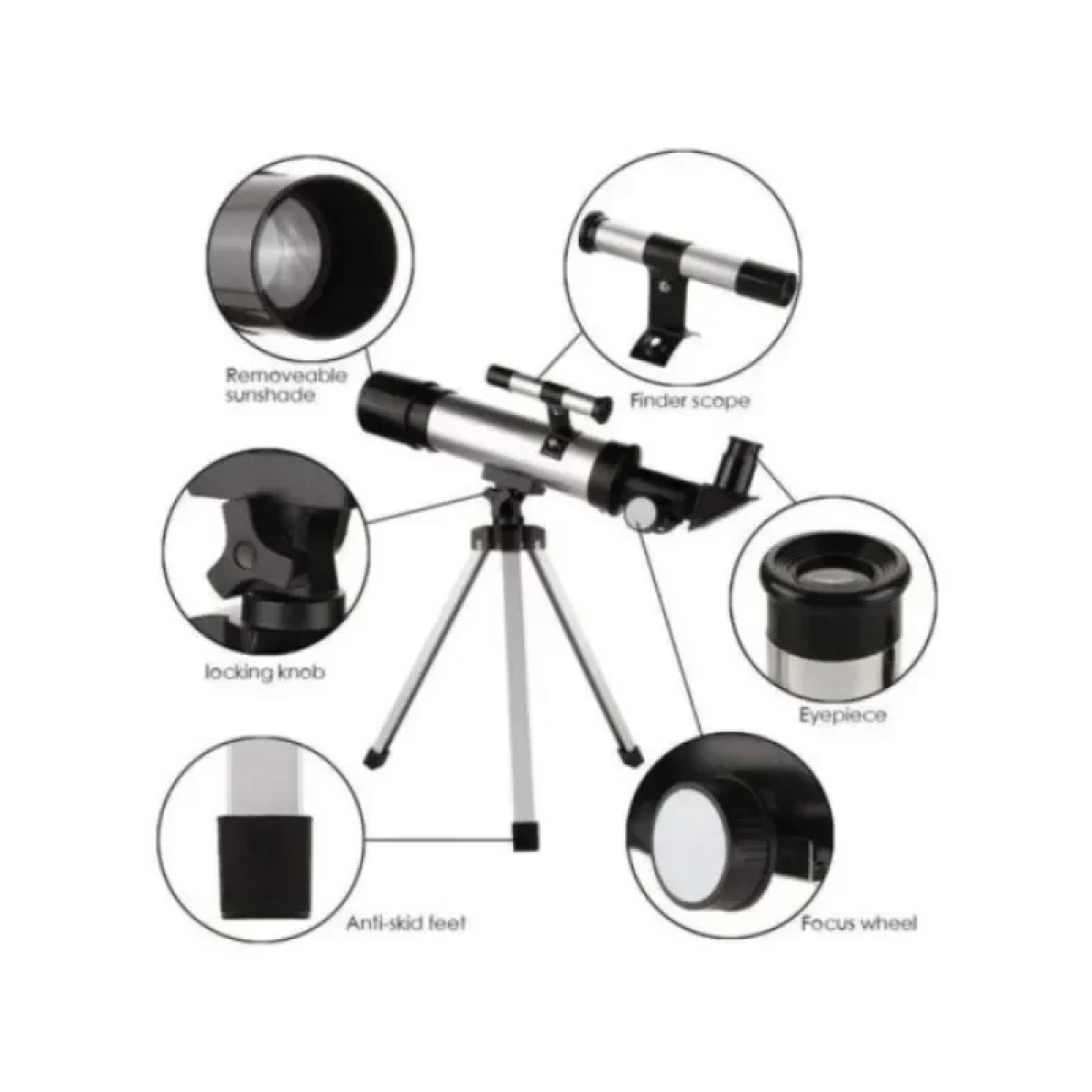 Τηλεσκόπιο Διοπτρικό 90X F36050 με Τρίποδο και Zoom