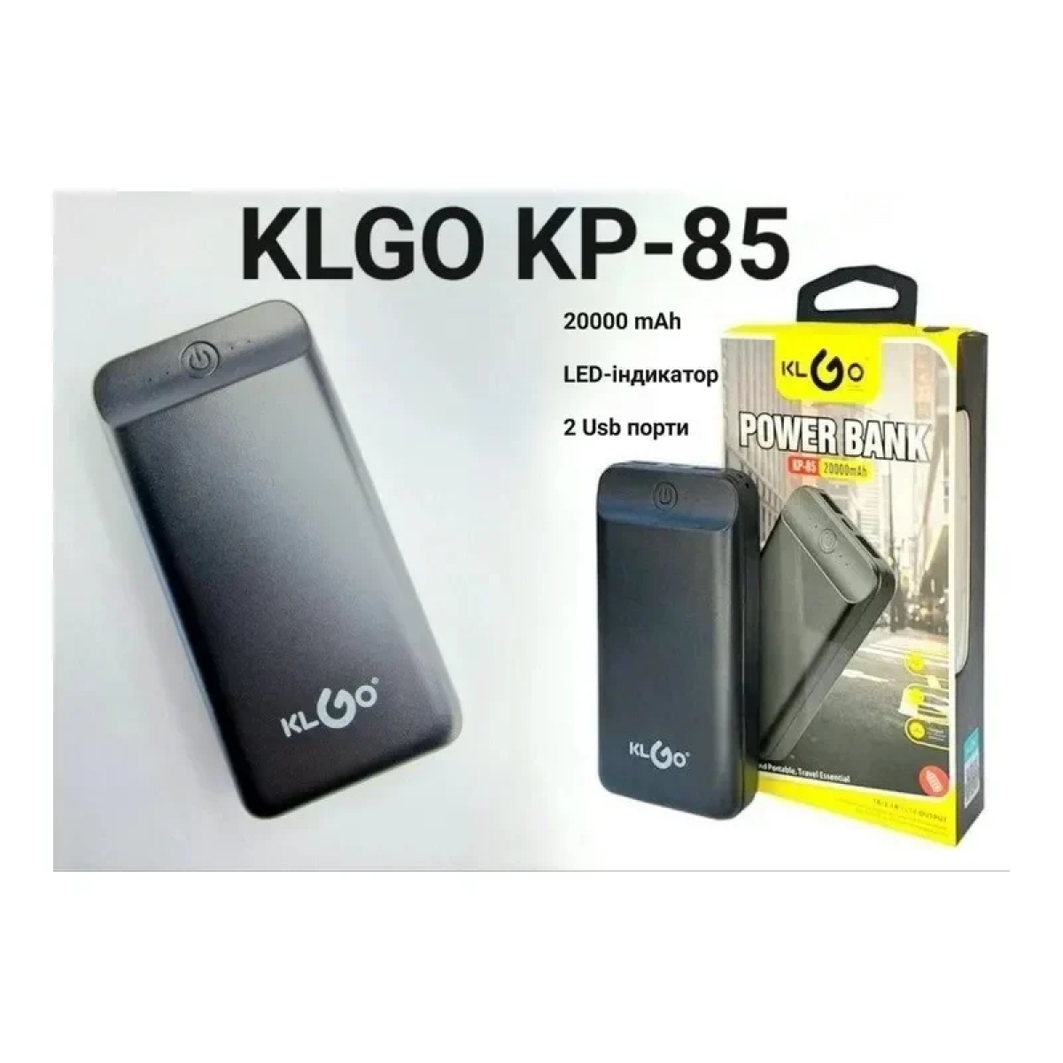 KLGO KP-85 20000mAh Μαύρο