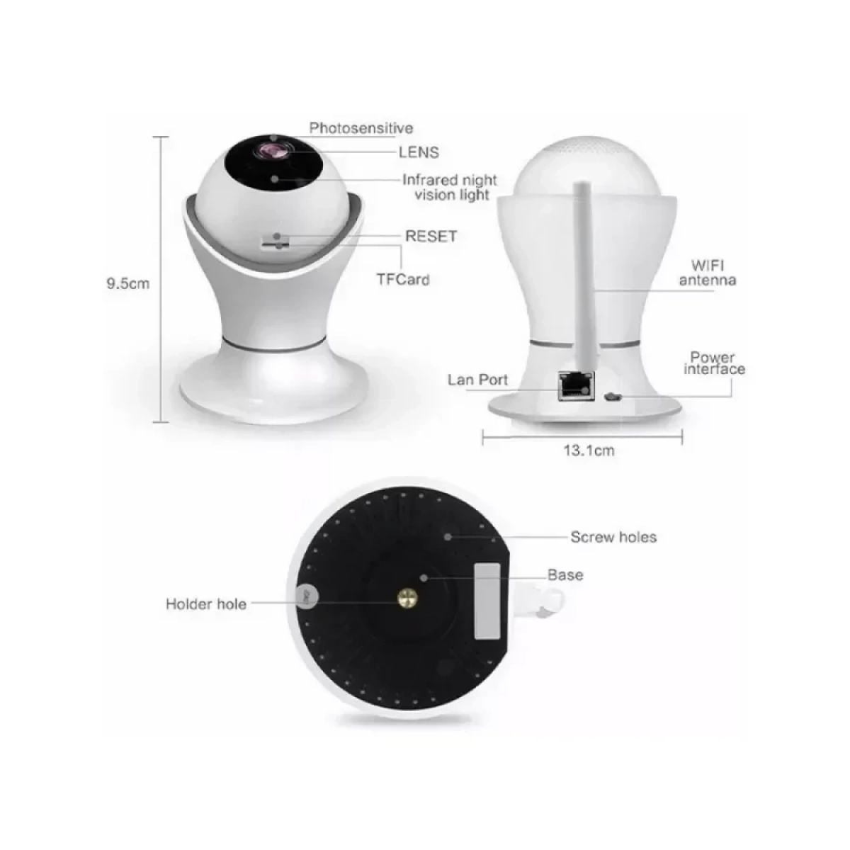 IP Wi-Fi Κάμερα HD Jortan 8165HP