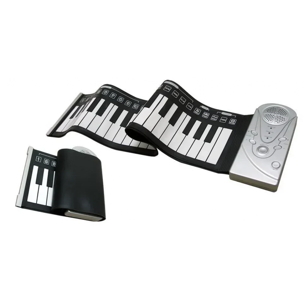 ANDOWL Keyboard Ευλύγιστο Πιάνο Αφής με 49 Πλήκτρα σε Μαύρο Χρώμα