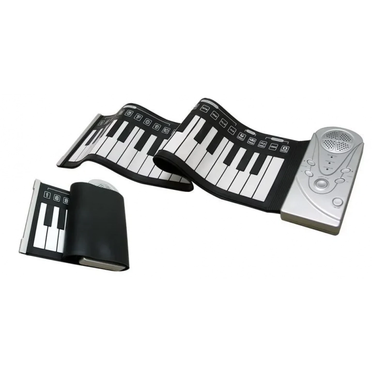 ANDOWL Keyboard Ευλύγιστο Πιάνο Αφής με 49 Πλήκτρα σε Μαύρο Χρώμα