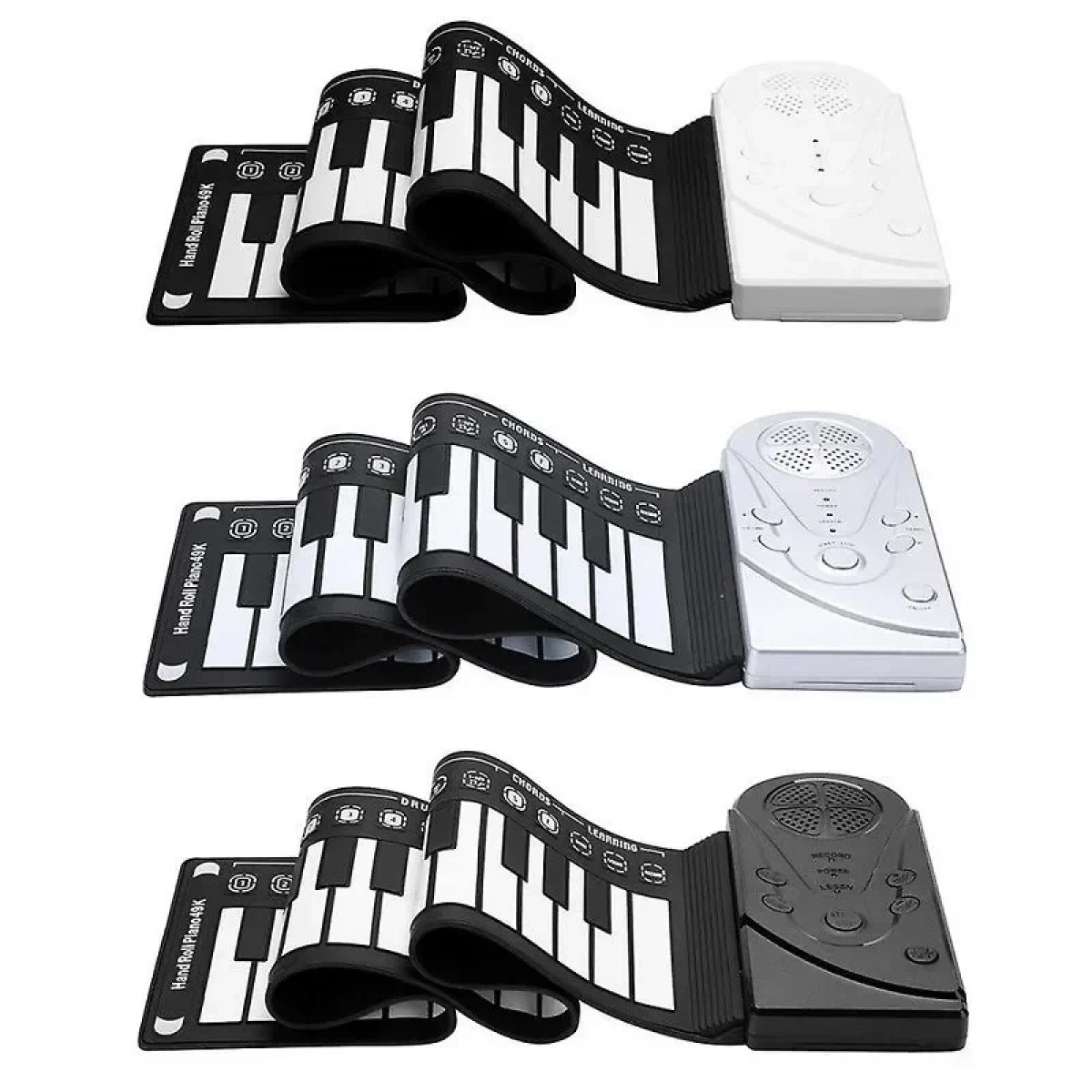 Keyboard Ευλύγιστο Πιάνο Αφής με 49 Πλήκτρα σε Μαύρο Χρώμα J405