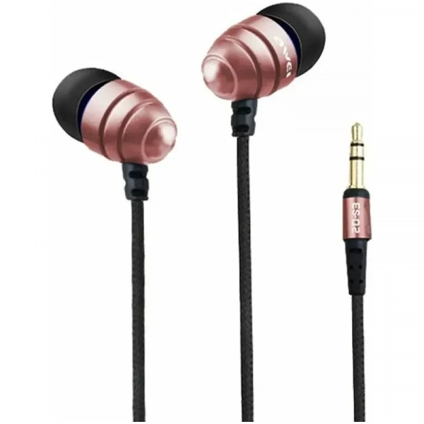 Awei Ακουστικά Ψείρες In Ear ES - Q2 Ροζ