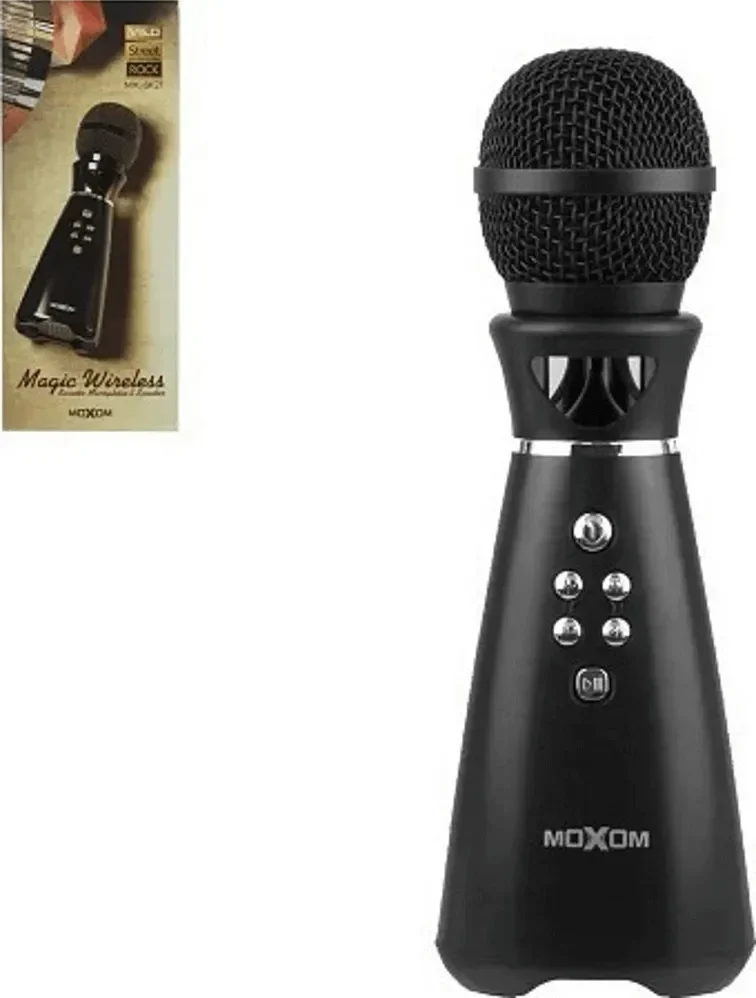 Moxom Ασύρματο Μικρόφωνο Karaoke Mx-Sk21 Σε Μαύρο Χρώμα