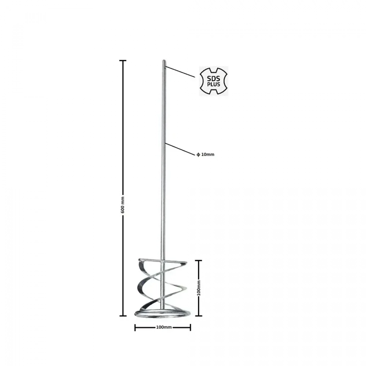 Αναδευτήρας Χρωμάτων SDS-plus φ100 x 600mm Epica Star EP-30510