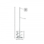 Αναδευτήρας Χρωμάτων SDS-plus φ100 x 600mm Epica Star EP-30510