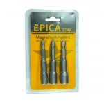 Καρυδάκια Μαγνητικά 6/8/10x65 mm Εξάγωνα Με Καρέ Υποδοχής HEX Σετ 3τμχ Epica Star EP-10107