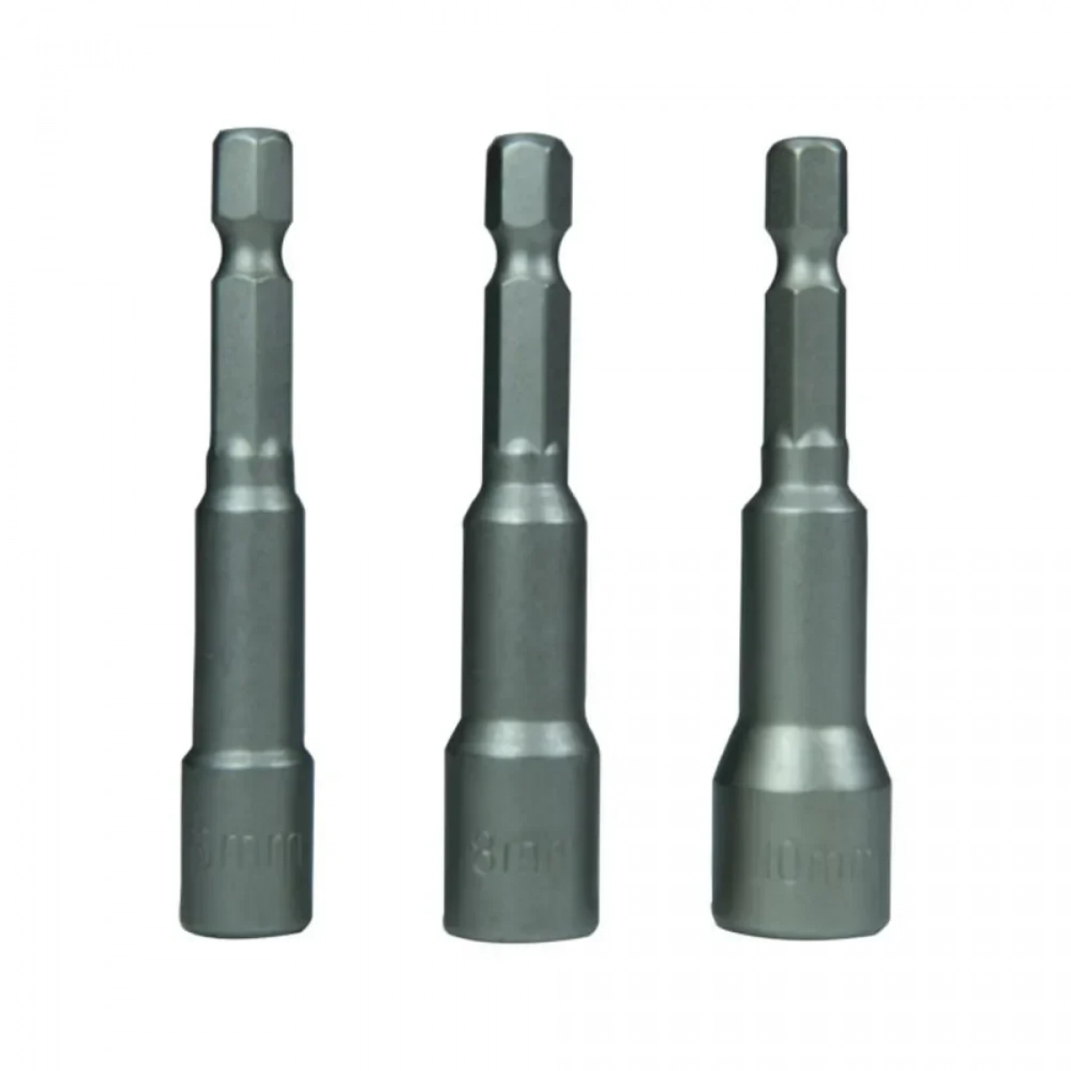 Καρυδάκια Μαγνητικά 6/8/10x65 mm Εξάγωνα Με Καρέ Υποδοχής HEX Σετ 3τμχ Epica Star EP-10107 - Image 2