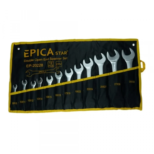 Σετ Γερμανικά Κλειδιά CR-V 12 τμχ 8 Εώς 32 mm Με Εργονομική Λαβή Epica Star EP-20228