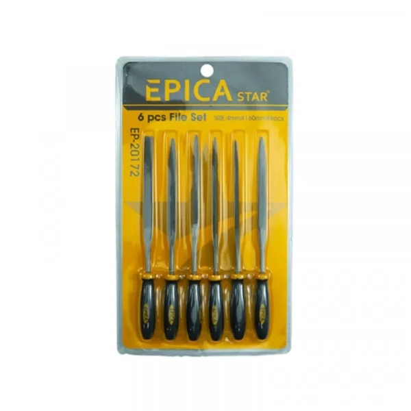 Λίμες 4x160mm σετ 6τμχ με λαβή Epica Star EP-20172