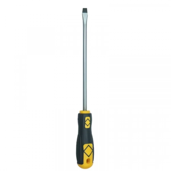 Κατσαβίδι CRV ίσιο 8x200mm με λαβή καουτσούκ Epica Star EP-60228
