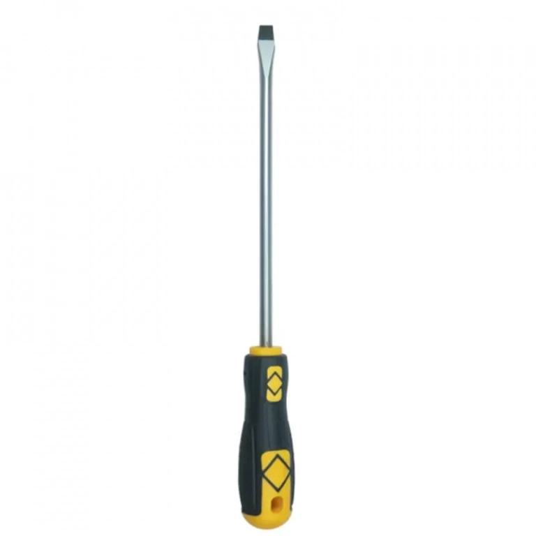 Κατσαβίδι CRV ίσιο 8x200mm με λαβή καουτσούκ Epica Star EP-60228