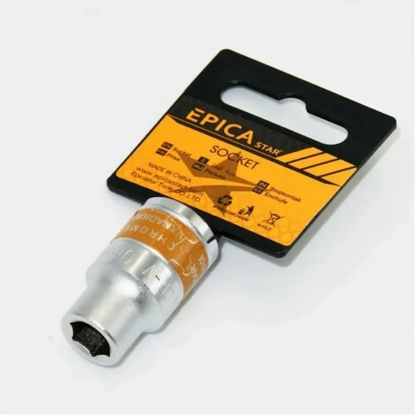 Καρυδάκι 10mm CRV Εξάγωνο Με Καρέ Υποδοχής 1/2" Epica Star EP-60146
