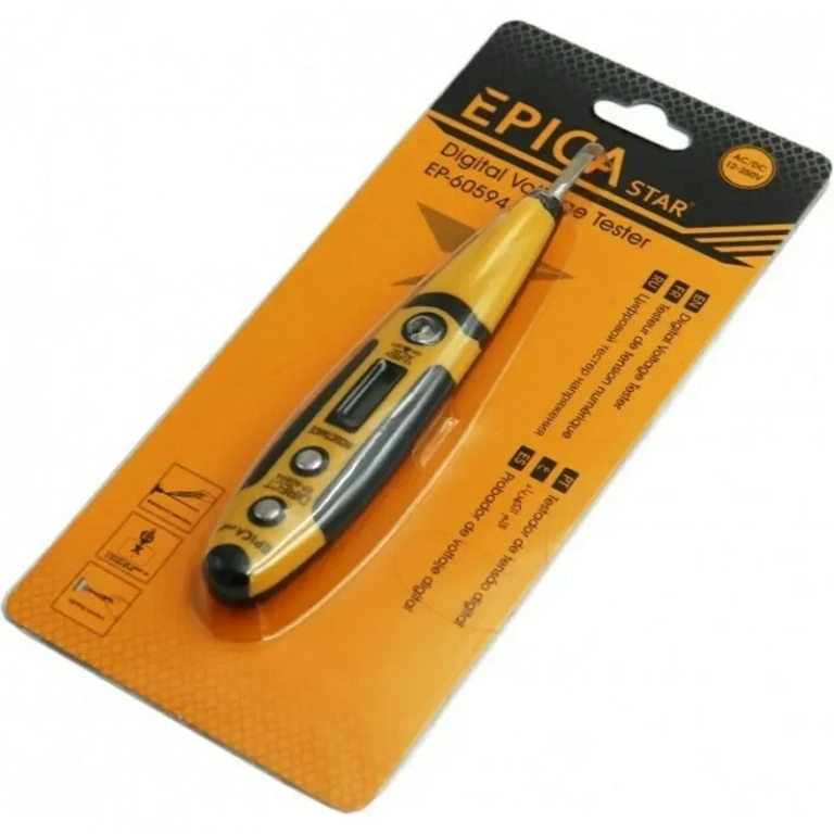 Ψηφιακός ανιχνευτής τάσης AC/DC 12-250V Epica Star EP-60594