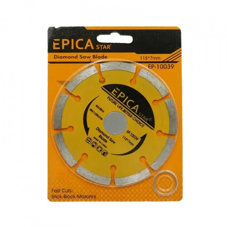 Δίσκος κοπής (πριονολάμα) διαμαντέ 115x7x22.2mm Epica Star EP-10039