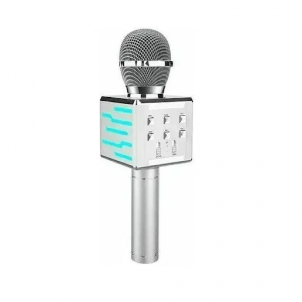Ασύρματο Μικρόφωνο Karaoke DS-868 σε Ασημί Χρώμα