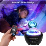 LED STARRY PROJECTION LIGHT Α - Φωτιστικό Δωματίου με Χειριστήριο OEM ΜΑΥΡΟ - Image 2