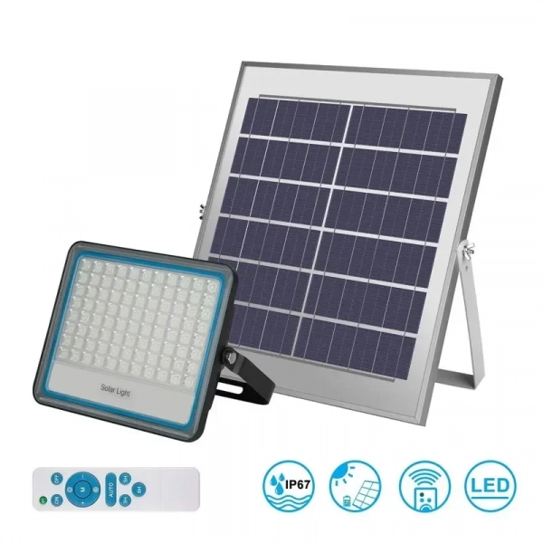 Αδιάβροχος ηλιακός προβολέας 120 W με τηλεκοντρόλ FO-58120