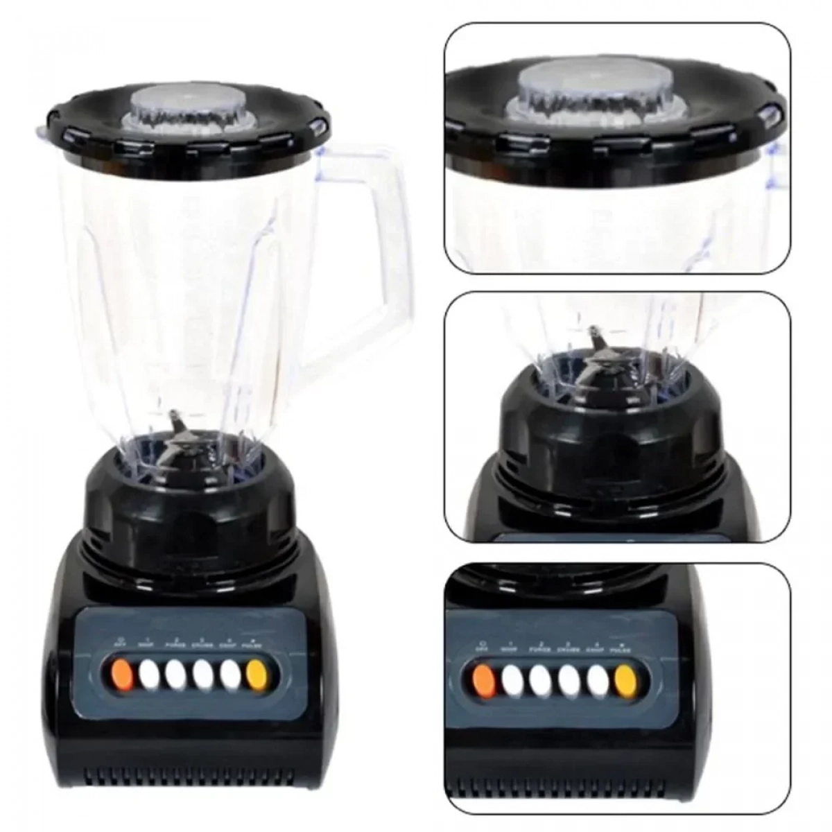 Andowl Blender Για Smoothies Υψηλής Αντοχής 1.5L Q-PB1 Μαύρο - Photo2