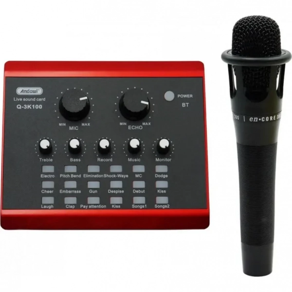 ANDOWL ΕΞΩΤΕΡΙΚΗ ΕΠΑΓΓΕΛΜΑΤΙΚΗ ΚΑΡΤΑ ΗΧΟΥ Q-SK100