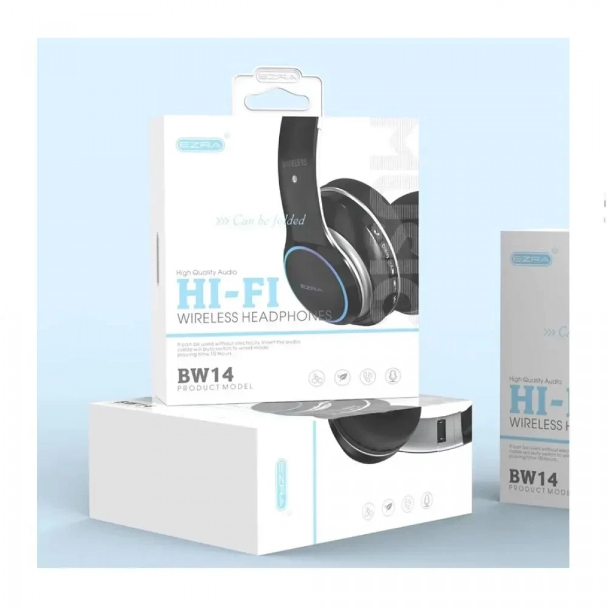 Ezra BW14 Ασύρματα On Ear Ακουστικά Ασημί - Photo3