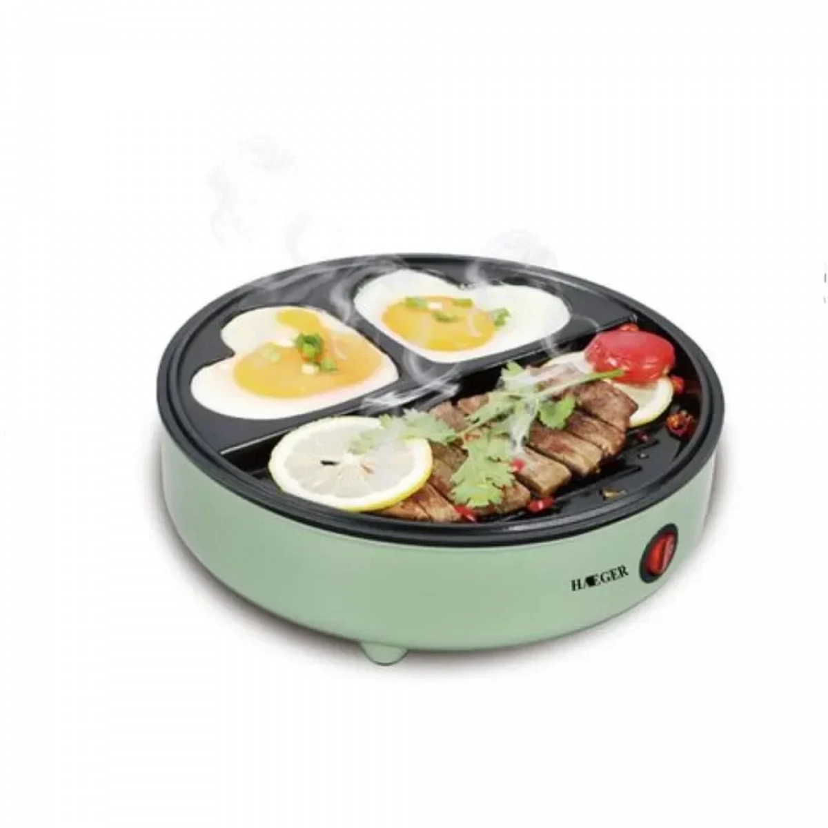 Haeger HG-501G Ηλεκτρική Ψησταριά 600W Πράσινη - Photo2