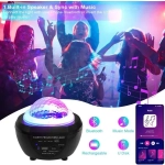 LED STARRY PROJECTION LIGHT Α - Φωτιστικό Δωματίου με Χειριστήριο OEM ΜΑΥΡΟ